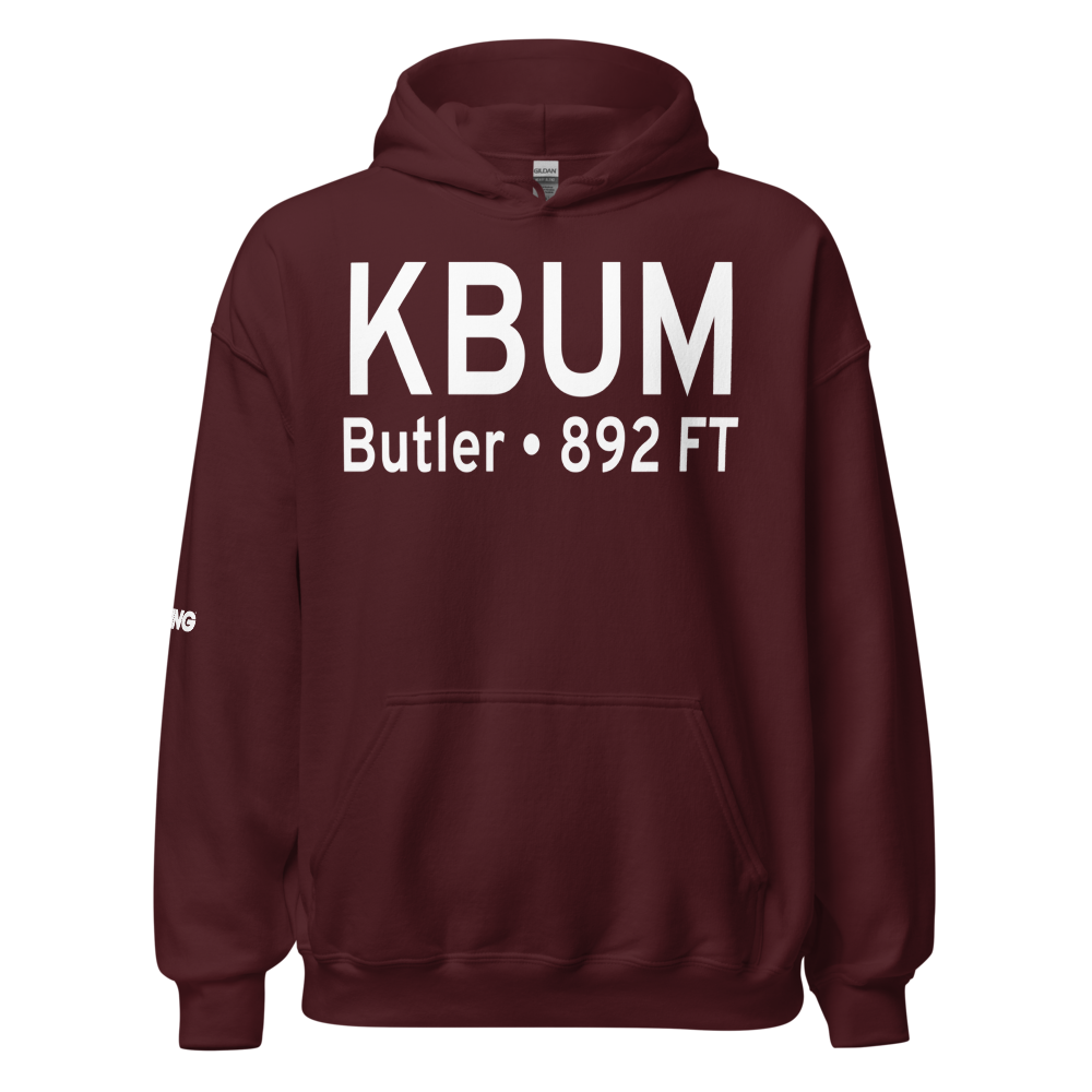 Butler Memorial Airport (KBUM) ICAO Hoodie Sweatshirt 