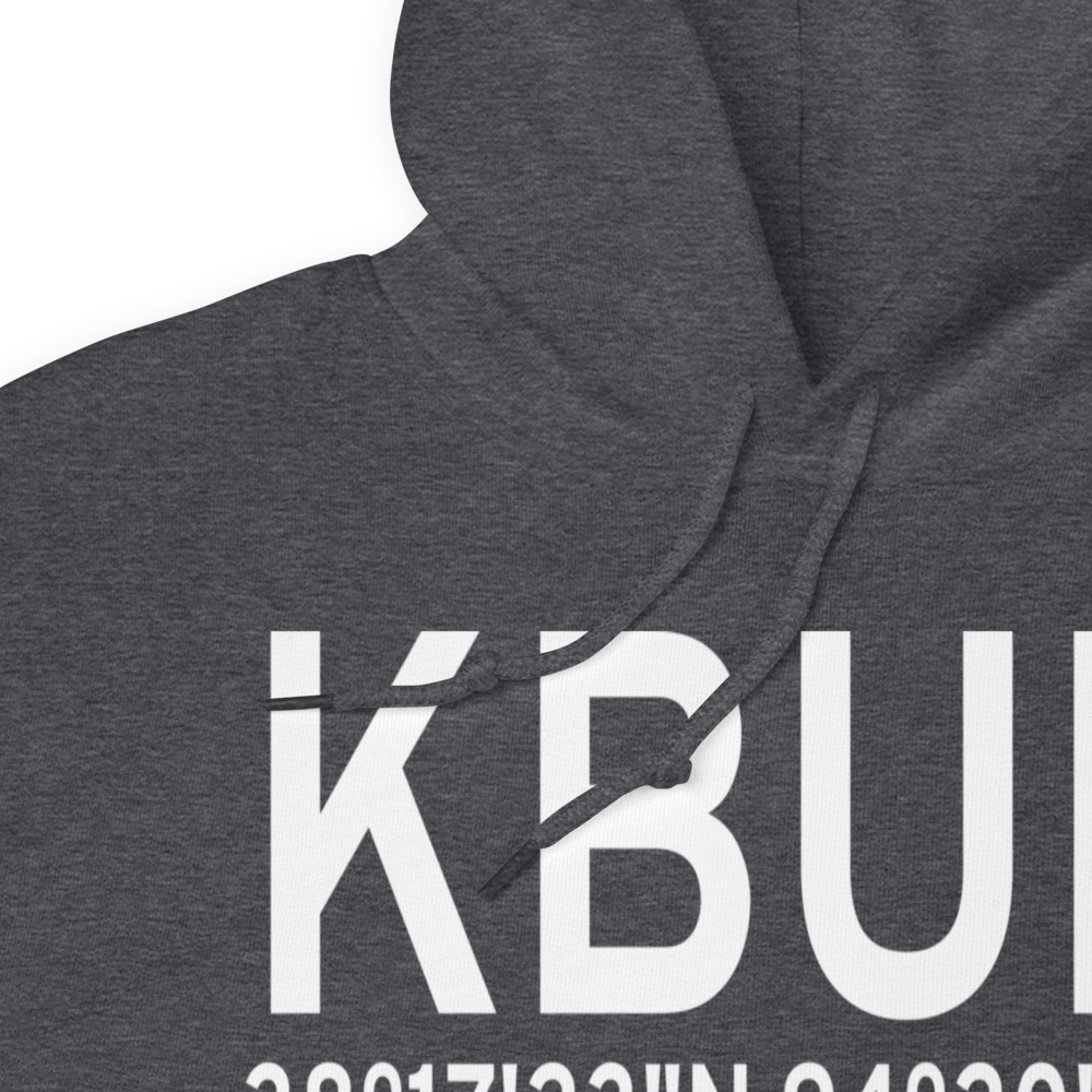Butler Memorial Airport (KBUM) ICAO Hoodie Sweatshirt 