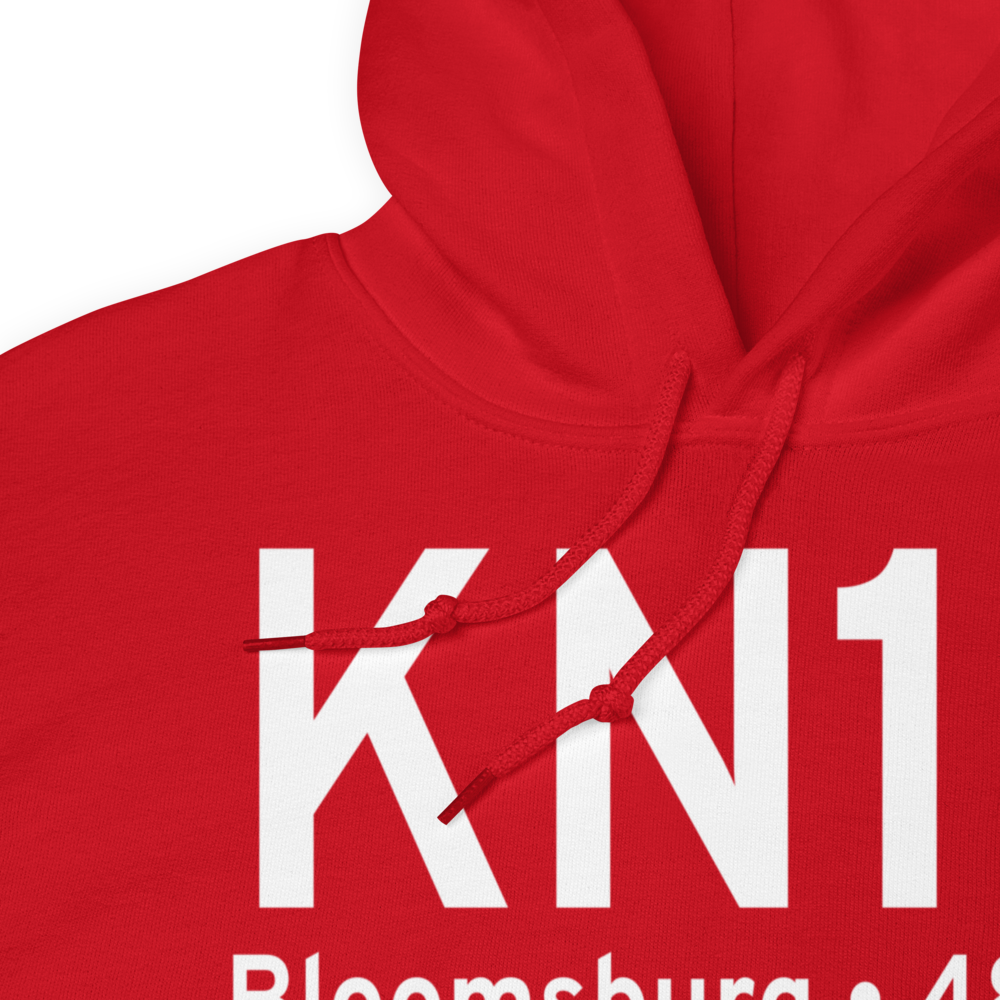 Bloomsburg Municipal Airport (KN13) ICAO Hoodie Sweatshirt 