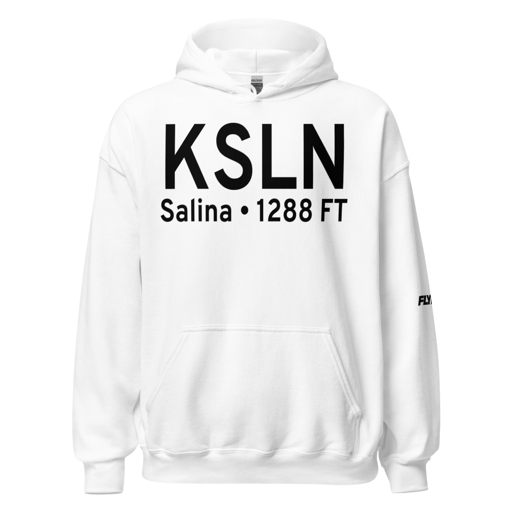 Salina Municipal Airport (KSLN) ICAO Hoodie Sweatshirt 