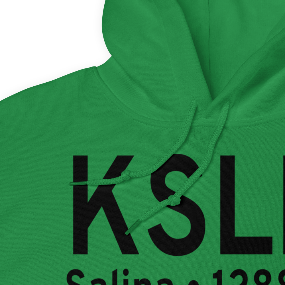 Salina Municipal Airport (KSLN) ICAO Hoodie Sweatshirt 