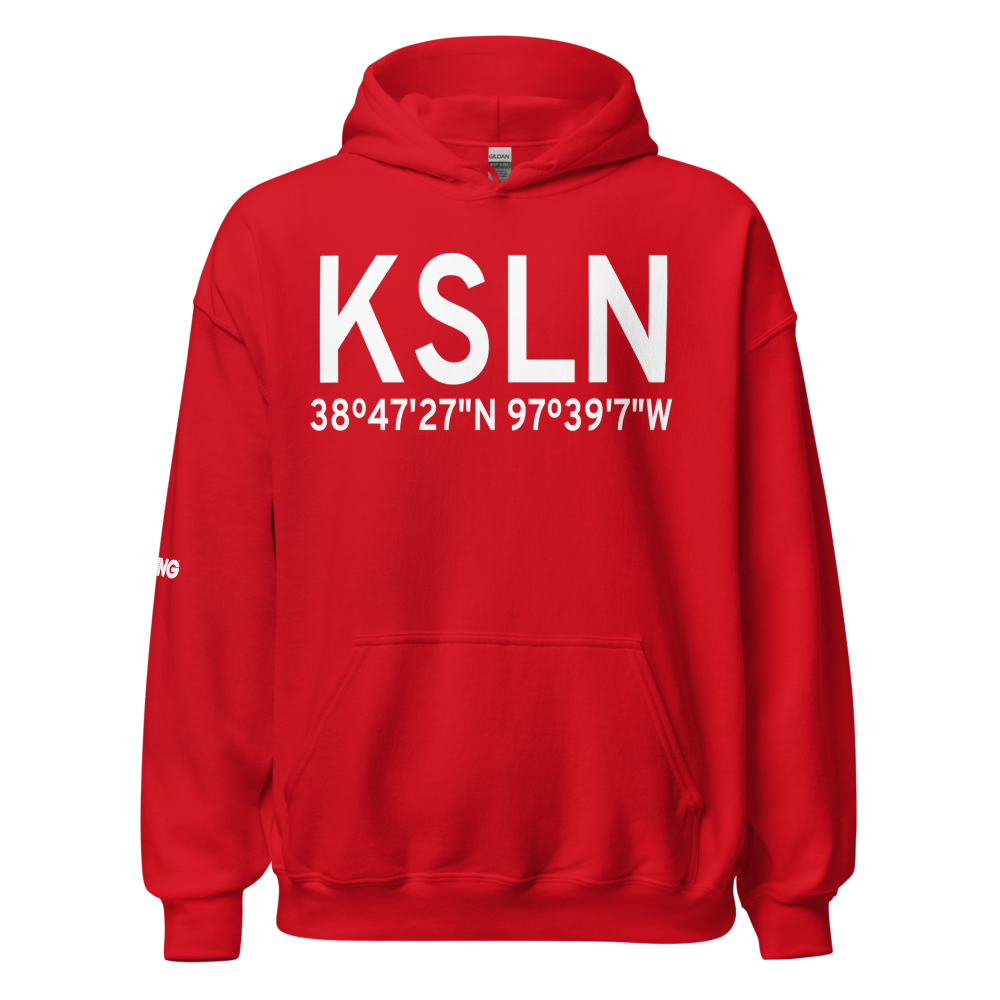 Salina Municipal Airport (KSLN) ICAO Hoodie Sweatshirt 