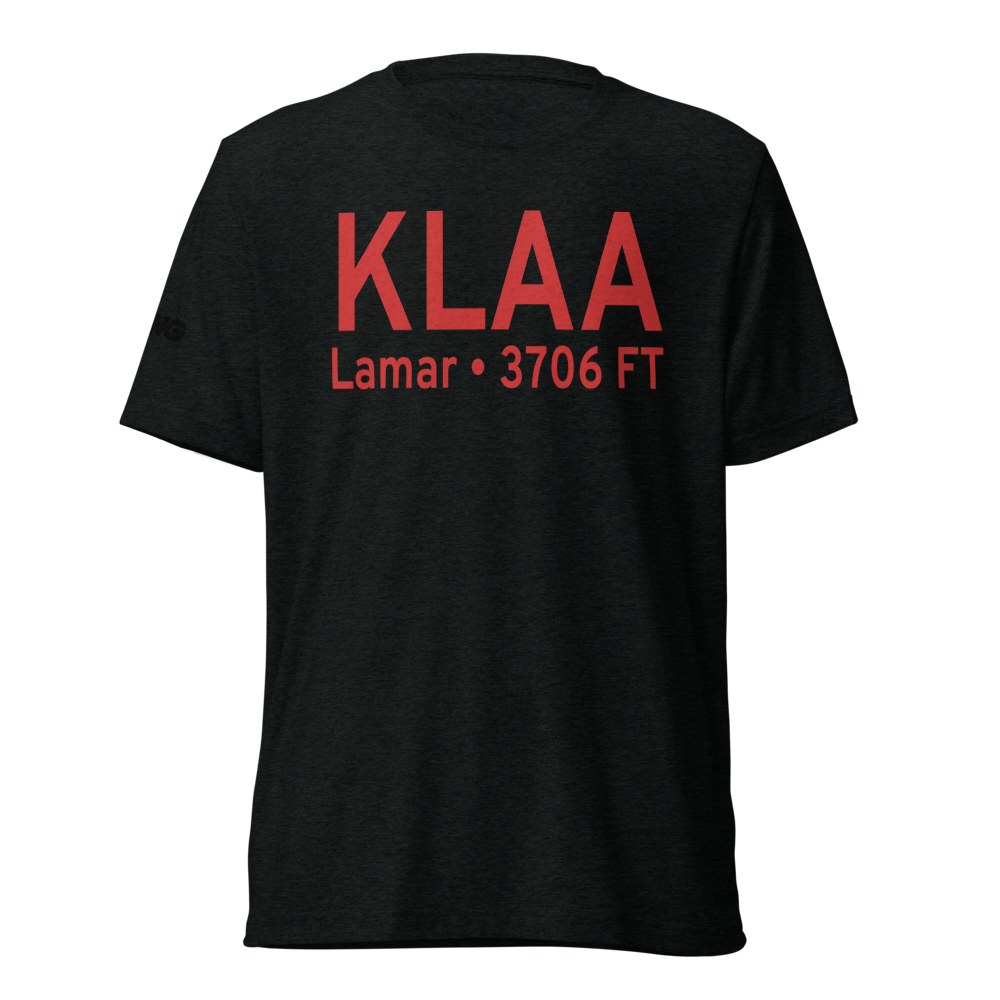 Lamar Municipal Airport (KLAA) ICAO Tri-blend T-Shirt 