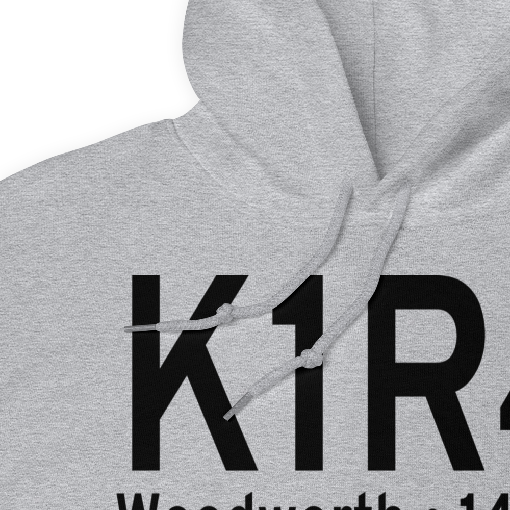 Woodworth Airport (K1R4) ICAO Hoodie Sweatshirt 