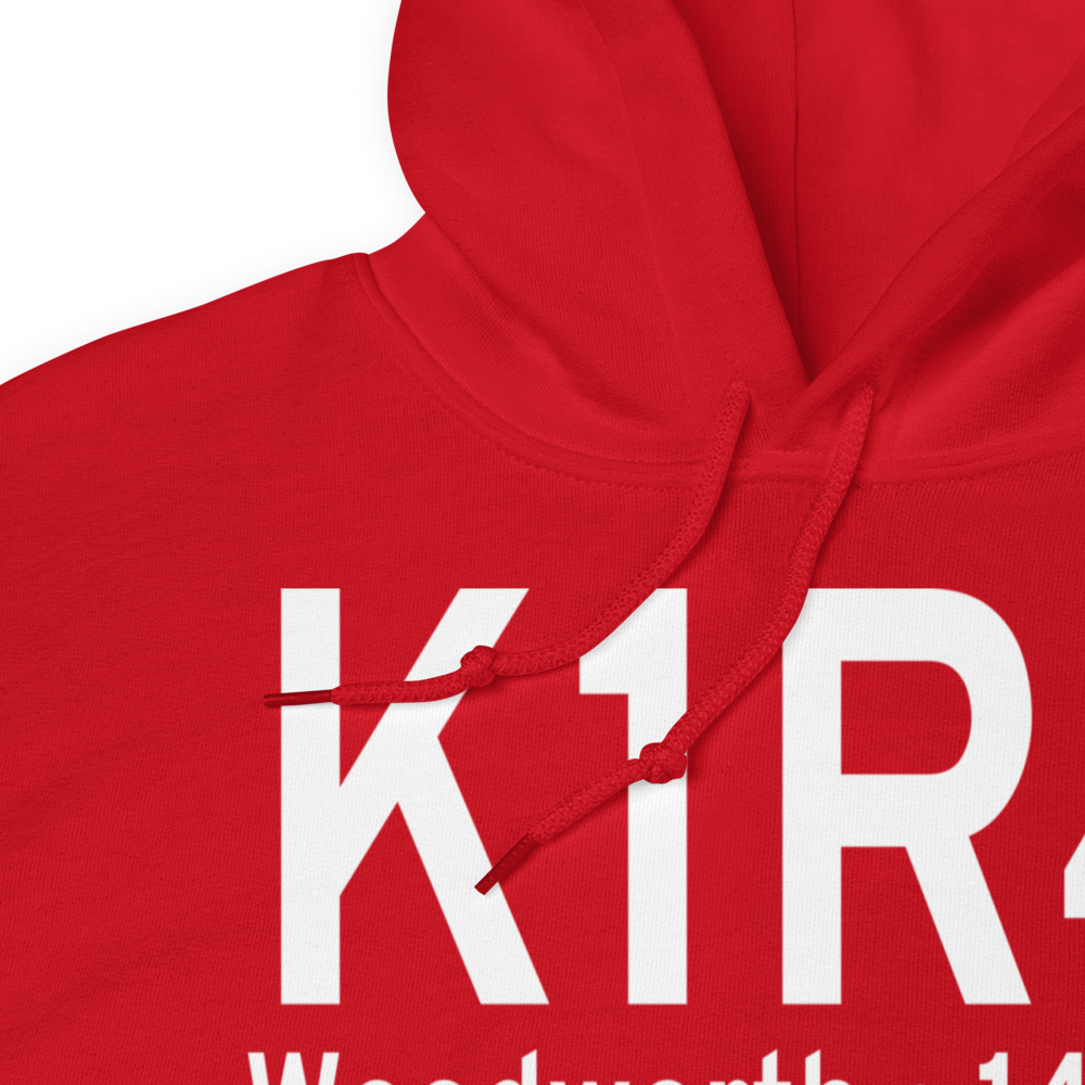 Woodworth Airport (K1R4) ICAO Hoodie Sweatshirt 