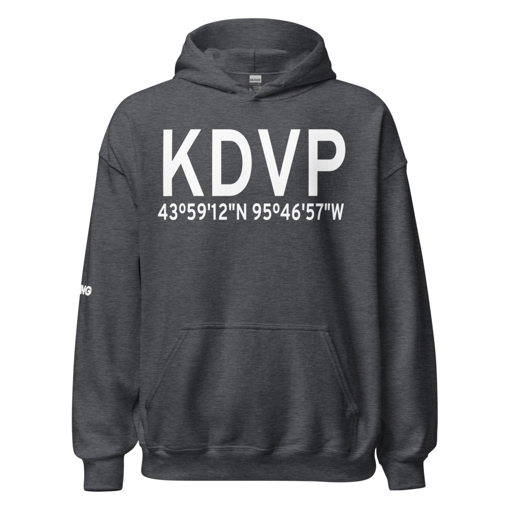 Slayton Municipal Airport (KDVP) ICAO Hoodie Sweatshirt 