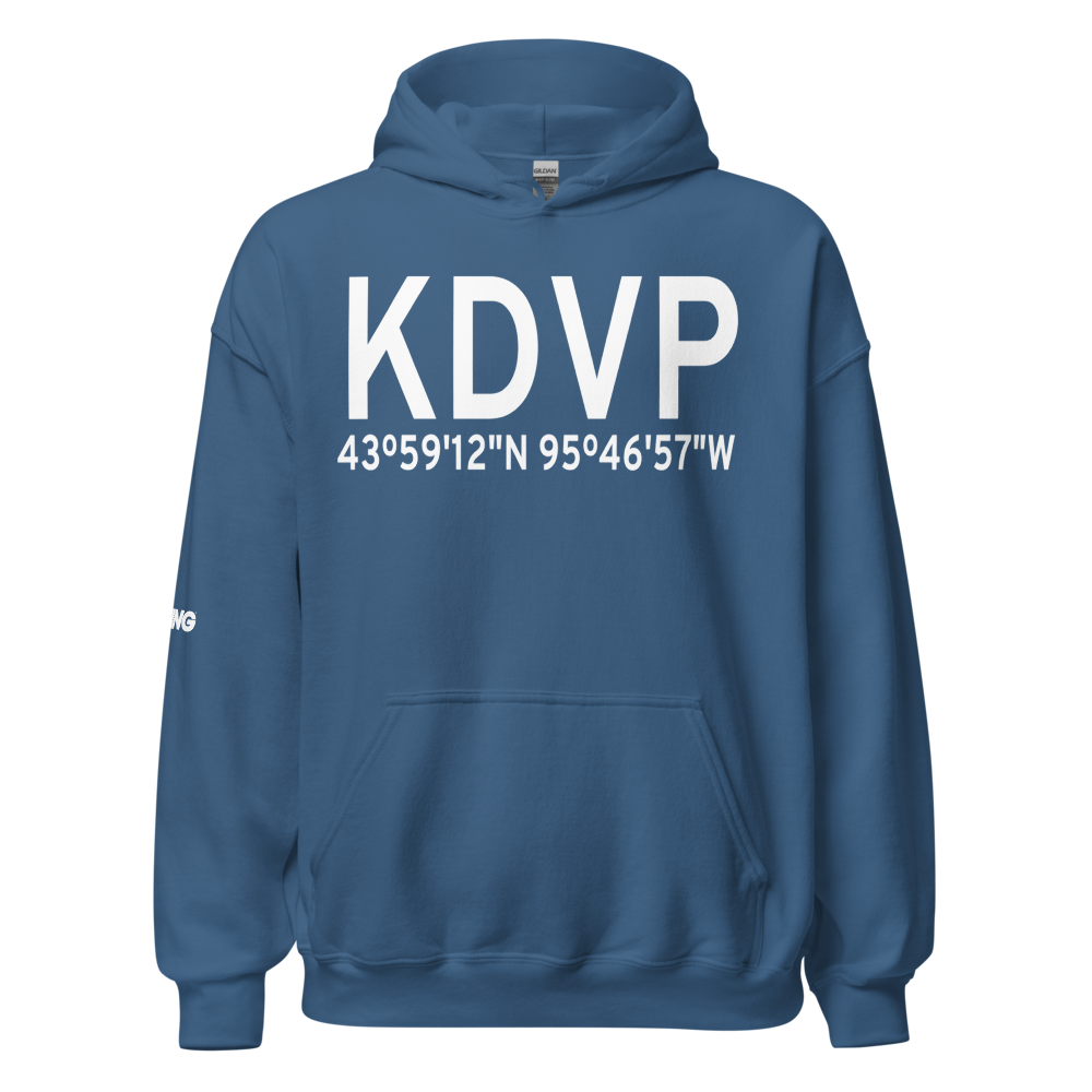 Slayton Municipal Airport (KDVP) ICAO Hoodie Sweatshirt 