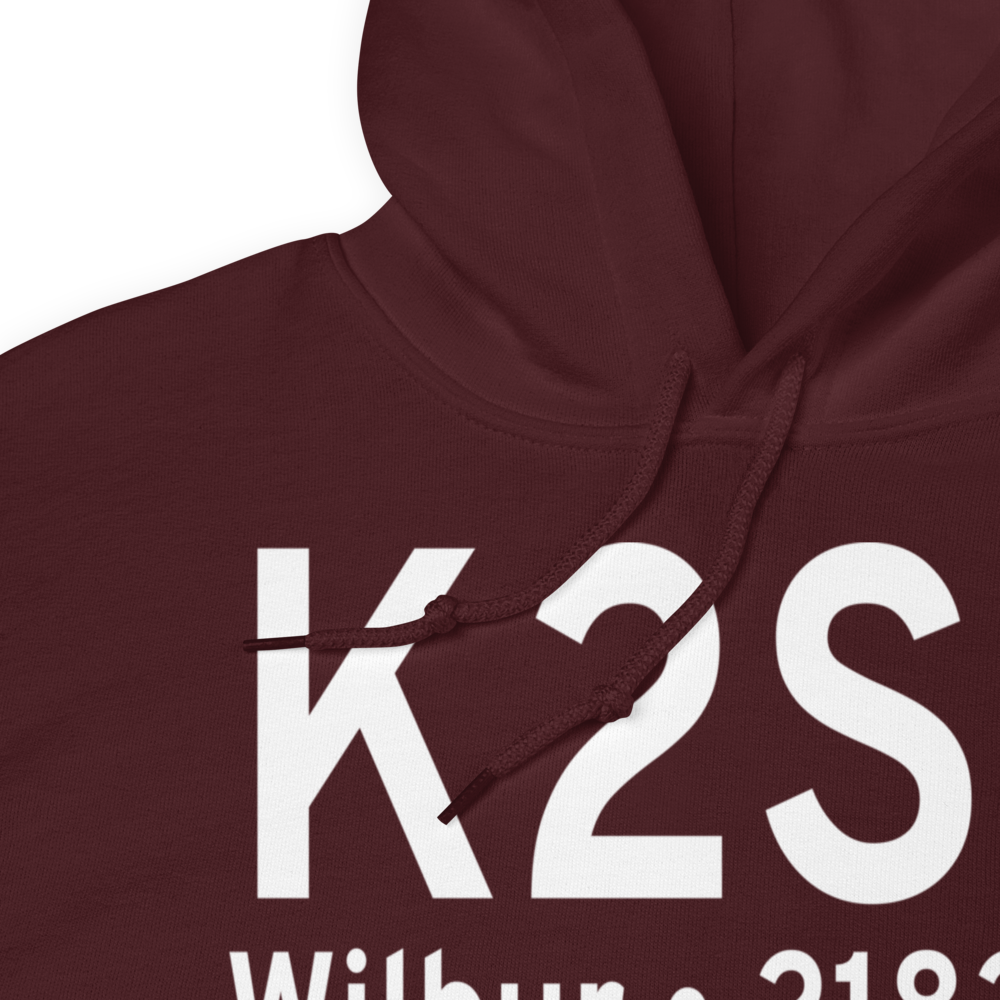 Wilbur Airport (K2S8) ICAO Hoodie Sweatshirt 