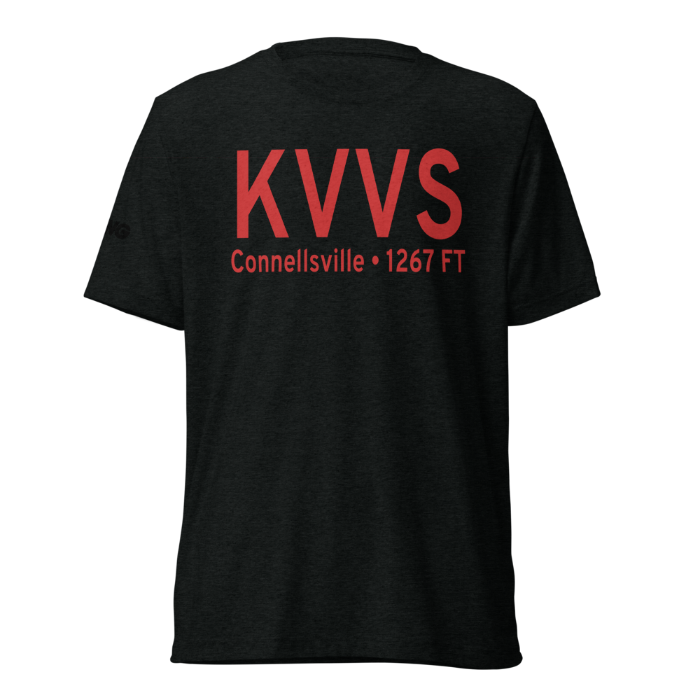 Joseph A. Hardy Connellsville Airport (KVVS) ICAO Tri-blend T-Shirt 