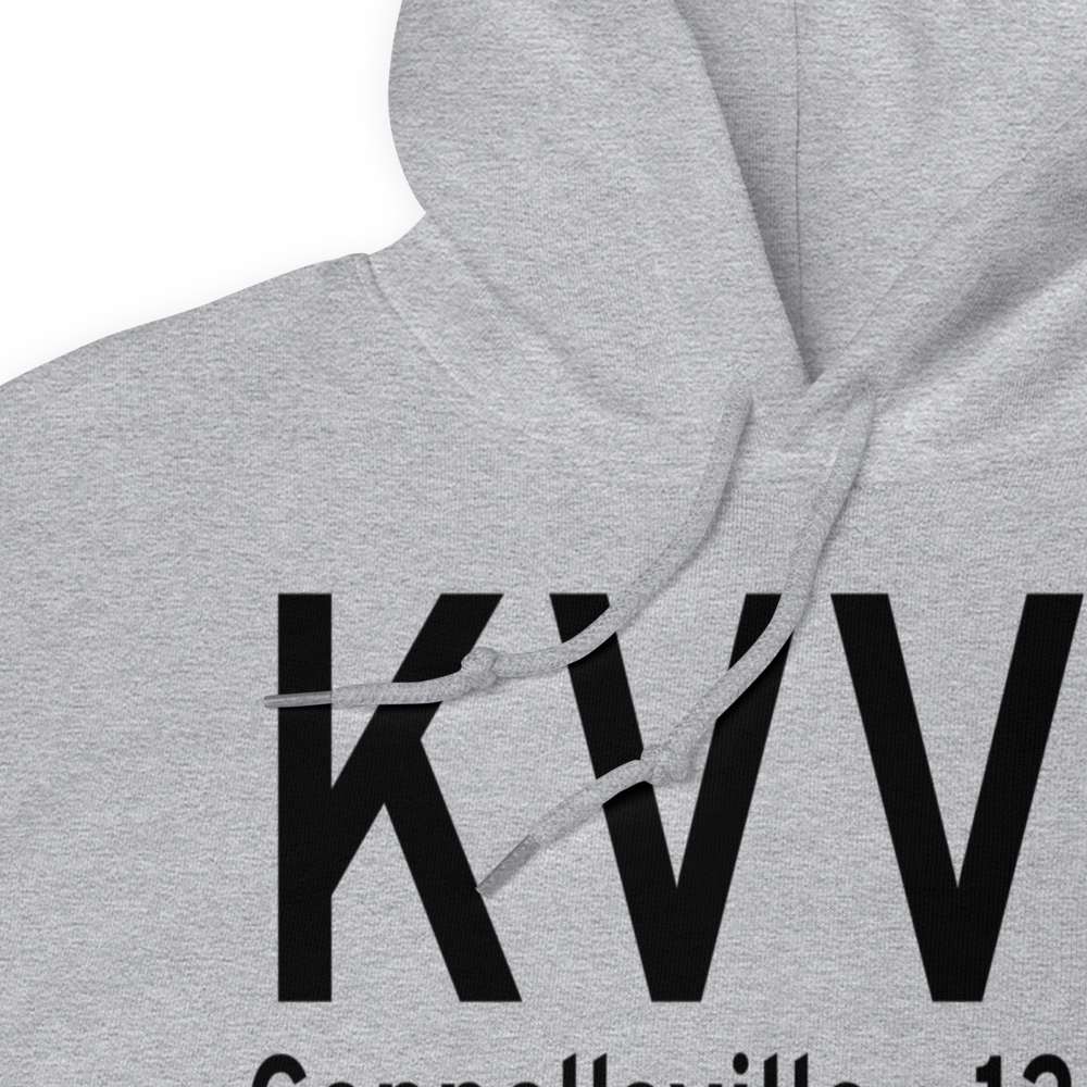 Joseph A. Hardy Connellsville Airport (KVVS) ICAO Hoodie Sweatshirt 