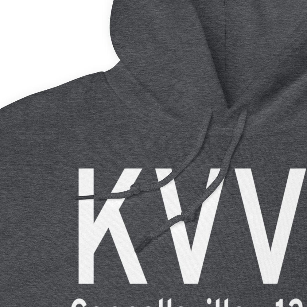 Joseph A. Hardy Connellsville Airport (KVVS) ICAO Hoodie Sweatshirt 
