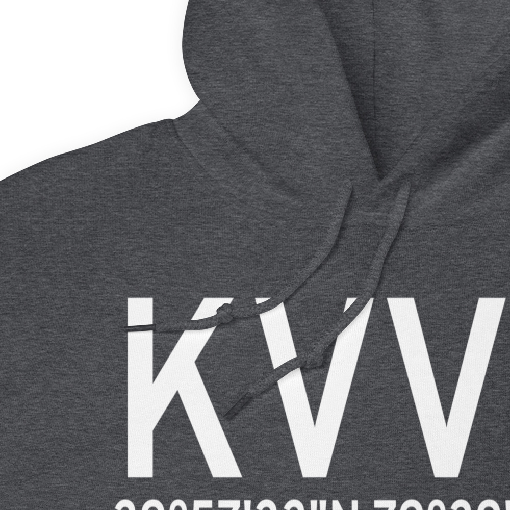 Joseph A. Hardy Connellsville Airport (KVVS) ICAO Hoodie Sweatshirt 