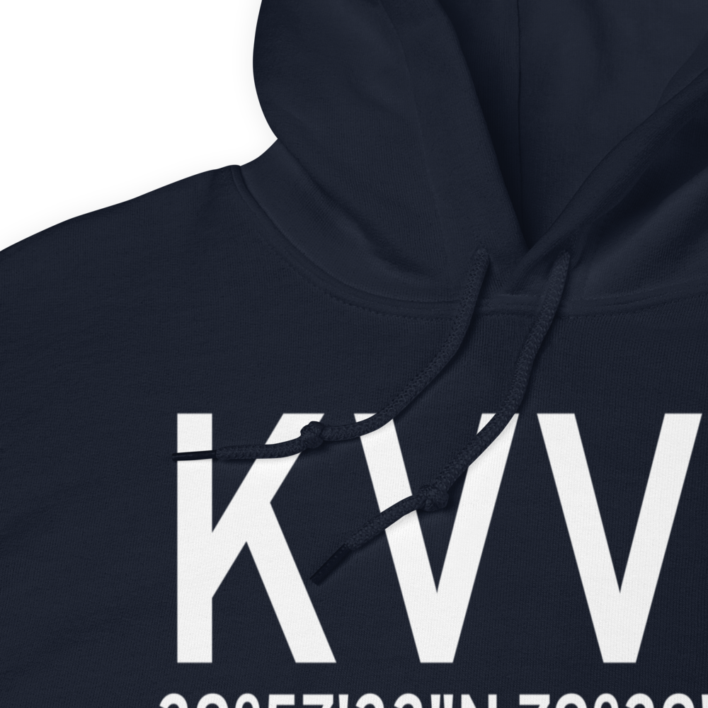 Joseph A. Hardy Connellsville Airport (KVVS) ICAO Hoodie Sweatshirt 