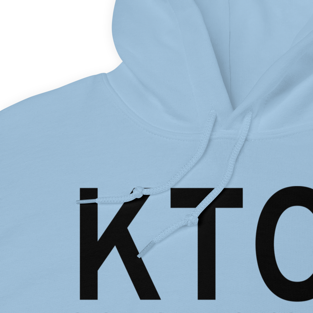 Troy Municipal Airport at N Kenneth Campbell Field (KTOI) ICAO Hoodie Sweatshirt 