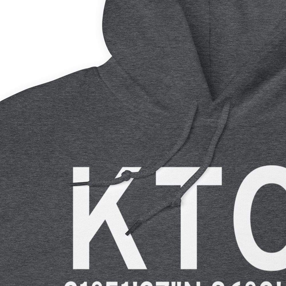 Troy Municipal Airport at N Kenneth Campbell Field (KTOI) ICAO Hoodie Sweatshirt 