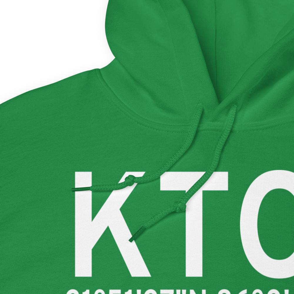 Troy Municipal Airport at N Kenneth Campbell Field (KTOI) ICAO Hoodie Sweatshirt 