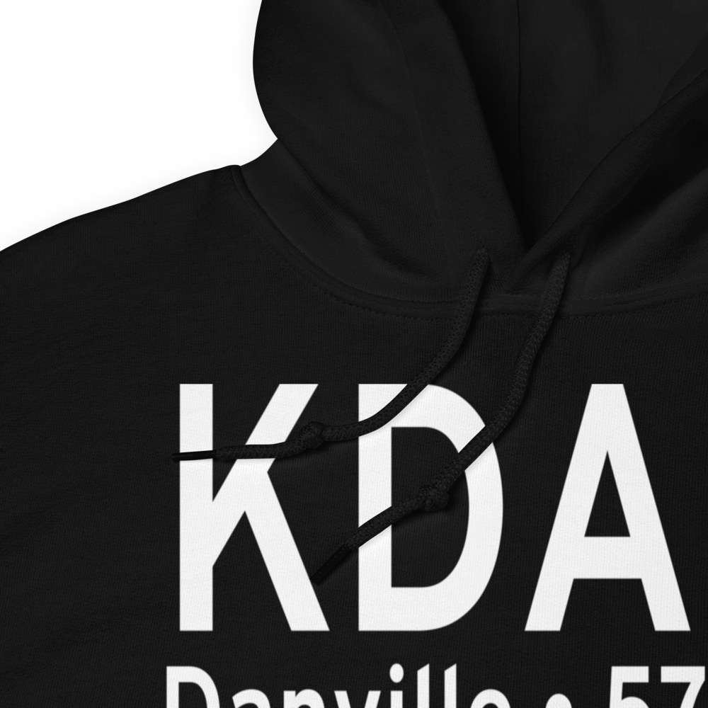 Danville Regional Airport (KDAN) ICAO Hoodie Sweatshirt 