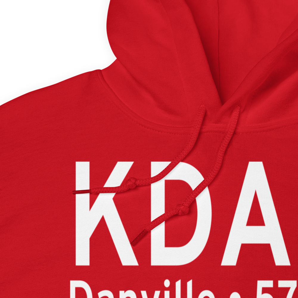 Danville Regional Airport (KDAN) ICAO Hoodie Sweatshirt 