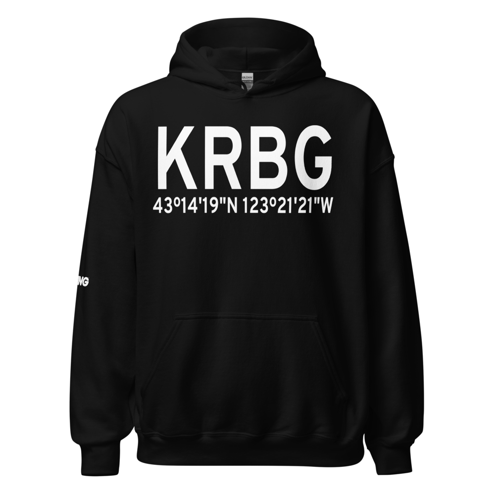 Roseburg Regional Airport (KRBG) ICAO Hoodie Sweatshirt 