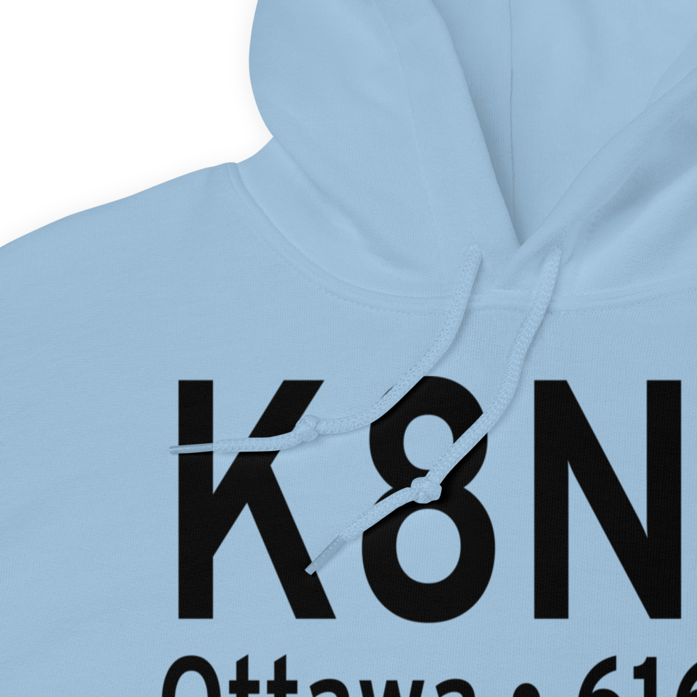 Skydive Chicago Airport (K8N2) ICAO Hoodie Sweatshirt 