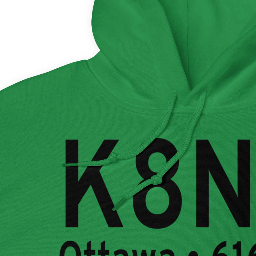 Skydive Chicago Airport (K8N2) ICAO Hoodie Sweatshirt 