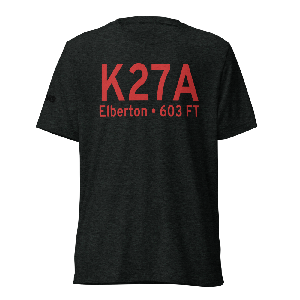 Elbert-County-Patz Field (K27A) ICAO Tri-blend T-Shirt 