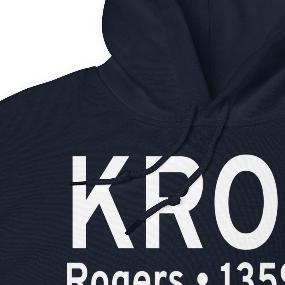 Rogers Municipal Airport-Carter Field (KROG) ICAO Hoodie Sweatshirt 