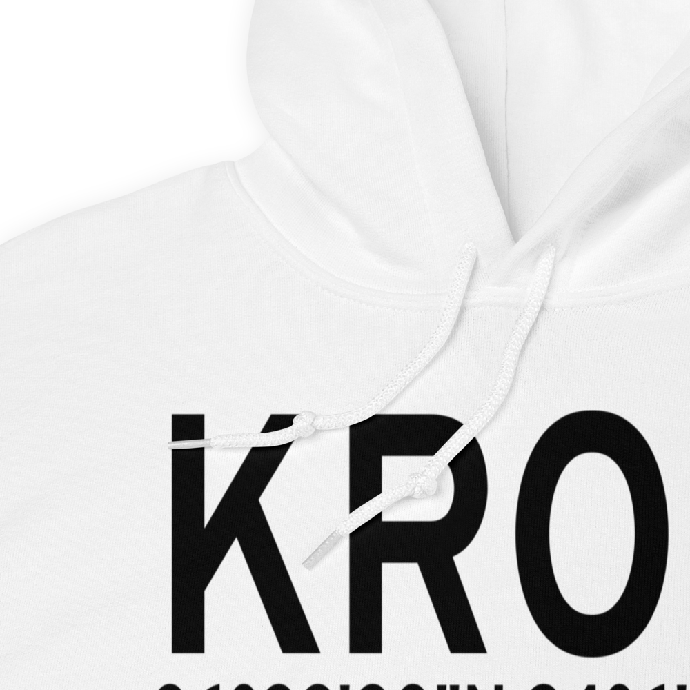 Rogers Municipal Airport-Carter Field (KROG) ICAO Hoodie Sweatshirt 