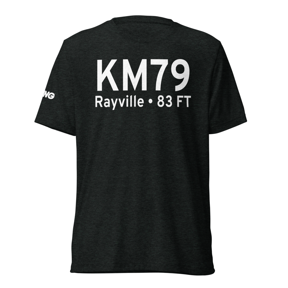 John H Hooks Jr Memorial Airport (KM79) ICAO Tri-blend T-Shirt 