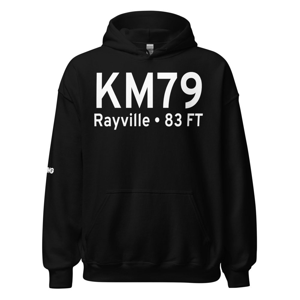 John H Hooks Jr Memorial Airport (KM79) ICAO Hoodie Sweatshirt 