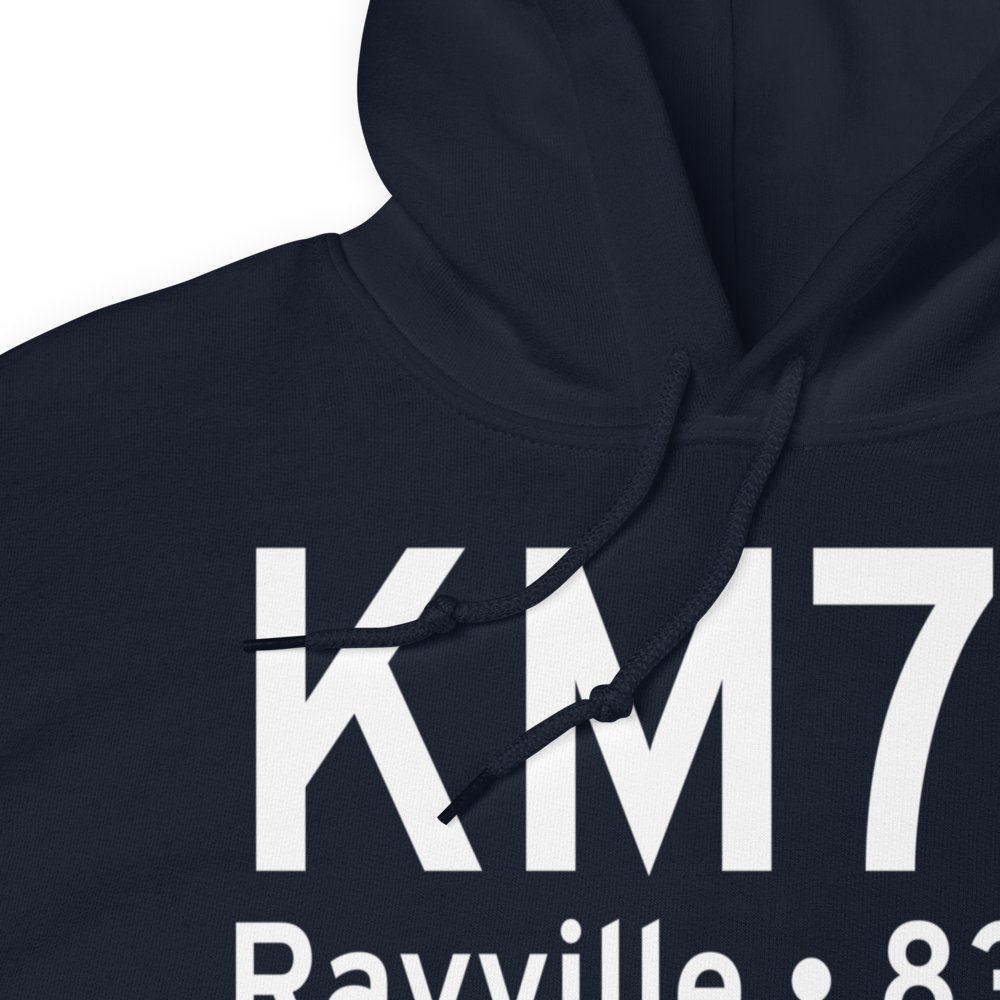 John H Hooks Jr Memorial Airport (KM79) ICAO Hoodie Sweatshirt 