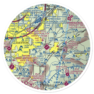 Greene County-Lewis A. Jackson Regional Airport (I19) VFR Sectional Sticker (30 mile)