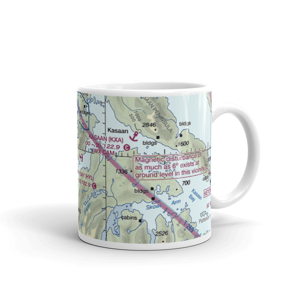 Hollis Clark Bay Seaplane Base (HYL) VFR Sectional  Mug 