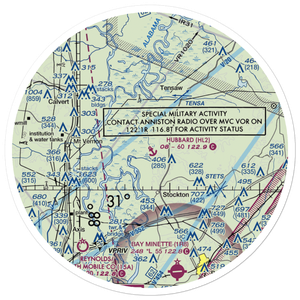 Hubbard Landing Seaplane Base (HL2) VFR Sectional Sticker (30 mile)