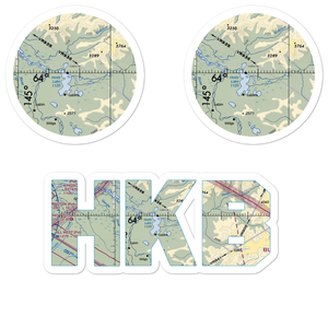 Healy Lake Airport (HKB) VFR Sectional Sticker Pack