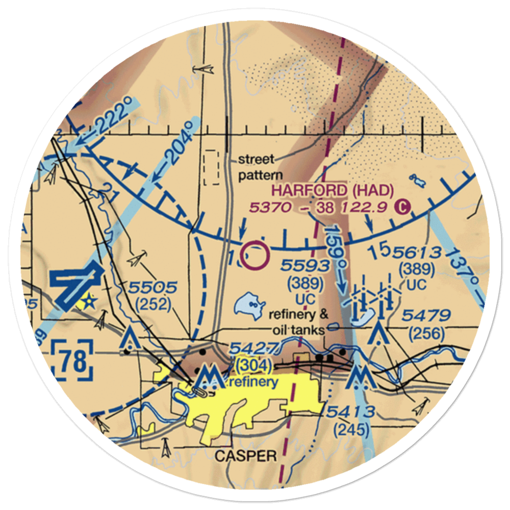 Harford Field (HAD) VFR Sectional Sticker (20 mile) 
