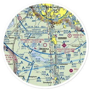Hernando Village Airpark, Inc Airport (H75) VFR Sectional Sticker (30 mile)