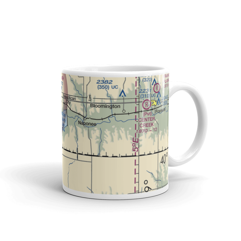 Harlan County Lake Seaplane Base (H63) VFR Sectional  Mug 