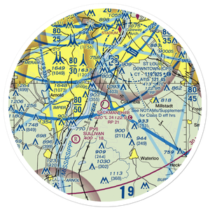 Sackman Field (H49) VFR Sectional Sticker (30 mile)