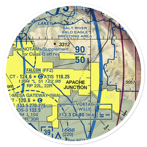 Lost Dutchman Heliport (H31) VFR Sectional Sticker (20 mile)