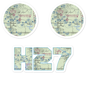 Gainesville Memorial Airport (H27) VFR Sectional Sticker Pack