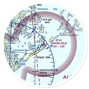 Grand Isle Seaplane Base (GNI) VFR Sectional Sticker (20 mile)