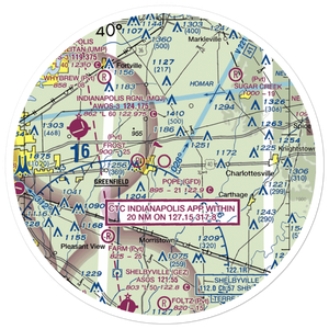 Pope Field (GFD) VFR Sectional Sticker (30 mile)