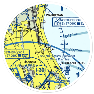 Haley Army Airfield (FSN) VFR Sectional Sticker (20 mile)