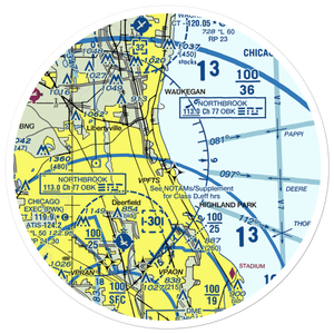 Haley Army Airfield (FSN) VFR Sectional Sticker (30 mile)