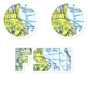 Haley Army Airfield (FSN) VFR Sectional Sticker Pack