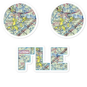 Fort Lee Army Airfield (FLE) VFR Sectional Sticker Pack