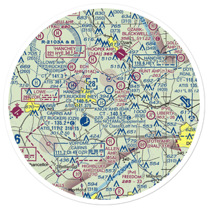 Knox Army Heliport (FHK) VFR Sectional Sticker (30 mile)