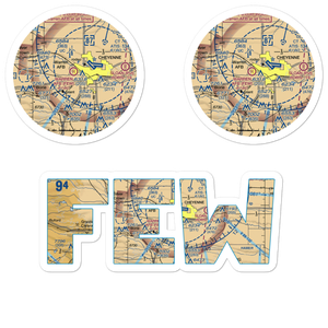 Francis E Warren Air Force Base (FEW) VFR Sectional Sticker Pack