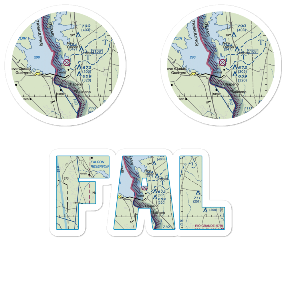 Falcon State Airport (FAL) VFR Sectional Sticker Pack 